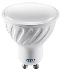Светодиодная лампочка GTV LED, теплый белый, GU10, 7.5 Вт, 550 лм