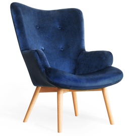 Atzveltnes krēsls Homla Moss Basic, zila