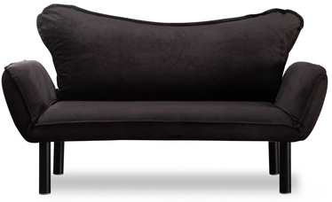 Диван-кровать Hanah Home Chatto, черный, 140 x 65 см x 70 см