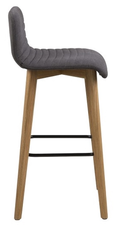 Bāra krēsls Home4you AC67195, sudraba/pelēka, 44 cm x 47 cm x 101 cm