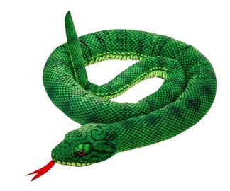 Mīkstā rotaļlieta Beppe Snake, zaļa