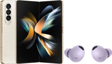 Mobilais telefons Samsung Galaxy Fold 4, bēša, 12GB/256GB + Samsung Galaxy Buds2 Pro