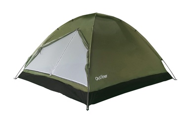 Kolmekohaline telk Outliner RD-DT03, roheline, 210 cm x 210 cm x 130 cm