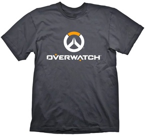 Marškinėliai, vyrams Gaya Entertainment Overwatch Logo, tamsiai pilka, S