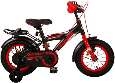 Vaikiškas dviratis, miesto Volare Thombike, juodas/raudonas, 12"