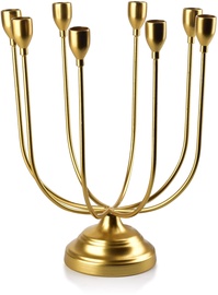 Küünlahoidja Mondex Cedric Gold HTOP3509, metall, 320 mm, kuldne