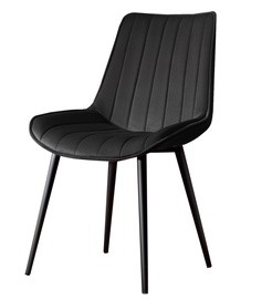 Ēdamistabas krēsls Kalune Design Venus 107BCK1164, matēts, melna, 45 cm x 51 cm x 90 cm, 2 gab.