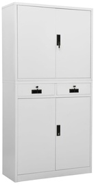 Офисный шкаф VLX, светло-серый, 40 x 90 см x 180 см