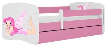Vaikiška lova viengulė Kocot Kids Babydreams Pink Fairy, rožinė, 144 x 80 cm