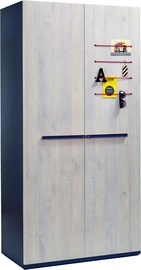 Riidekapp Kalune Design Trio 2 Doors, mitmevärviline, 54 cm x 101 cm x 203 cm