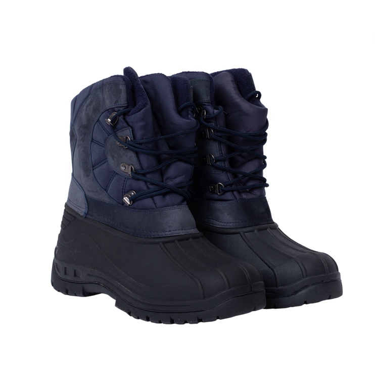 Снежные ботинки мужские DT2-BY195, с голенищем, c подкладкой, синий/черный, 45 размер