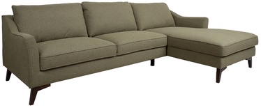 Угловой диван Home4you Birgit, оливково-зеленый, правый, 286 x 160 см x 86 см