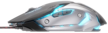 Spēļu pele Inphic PB6S ar vadu pie usb / ps/2, pelēka