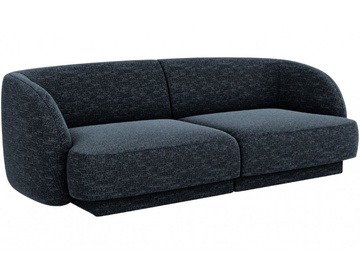 Dīvāns Micadoni Home Miley, tumši zila, 184 x 85 cm x 74 cm