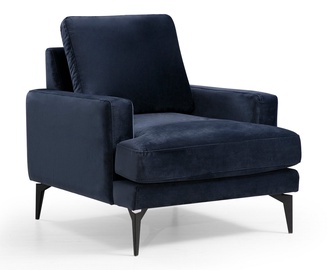 Fotelis Hanah Home Papira 560ARE1703, tamsiai mėlyna, 90 cm x 80 cm x 88 cm