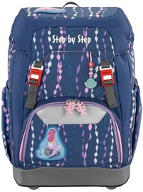 Школьный рюкзак Step By Step Mermaid, синий/розовый, 20 см x 28 см x 41 см