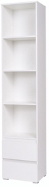 Гардероб Cama Meble Narrow Bookcase, белый, 34 см x 45 см x 204 см