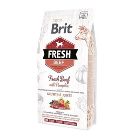 Сухой корм для собак Brit Fresh Beef Growth & Joints, говядина, 12 кг