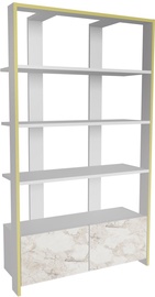 Plaukts Kalune Design Elena 875ZNA4615, balta, 31.5 cm x 93.6 cm x 160 cm