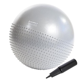 Гимнастический мяч для сидения HMS YB03N, светло-серый, 65 см