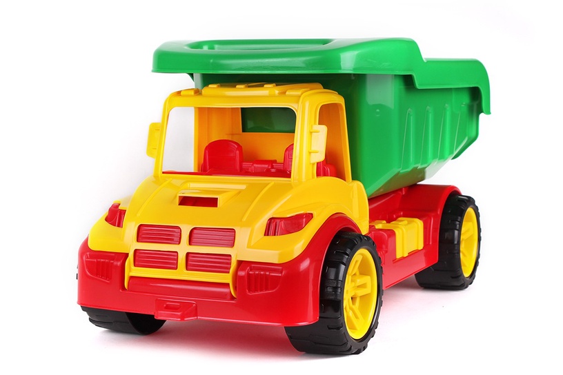 Bērnu rotaļu mašīnīte Fancy Toys Technok Dump Atlant 1011, sarkana/dzeltena/zaļa