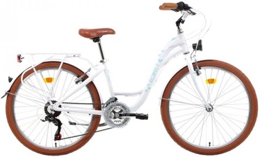 Velosipēds pilsētas Romet Panda 1 Alu, 24 ", zila/balta