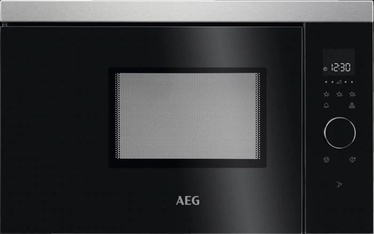 Встроенная микроволновая печь AEG MMB1756SEM, с освещением, черный/нержавеющей стали, 1250 Вт (товар с дефектом/недостатком)