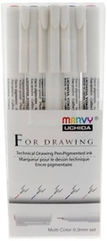 Tušinukas Marvy For Drawing, įvairių spalvų, 0.3 mm, 5 vnt.