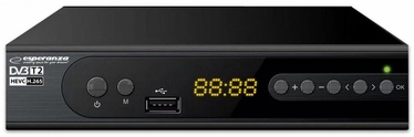 Цифровой приемник Esperanza DVB-T2 H.265/HEVC, черный