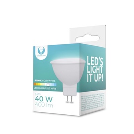 Лампочка Forever Light LED, MR16, холодный белый, GU5.3, 40 Вт, 240 лм