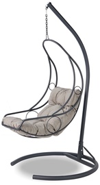 Dārza krēsls, stāvošs Kalune Design 561CLR1536, melna/pelēka