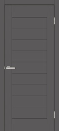 Полотно межкомнатной двери BIT, универсальная, графитовый, 200 x 60 x 4 см