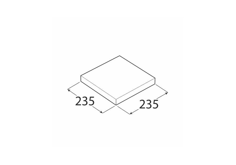 Sienas plaukts Velano FS 24/24 65050, balta, 23.5 x 23.5 cm x 3.8 cm