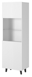 Шкаф-витрина Cama Meble Pafos, белый, 59.6 см x 40 см x 182 см