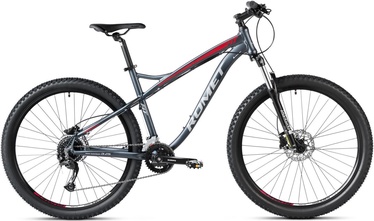 Velosipēds kalnu Romet Rambler Fit, 27.5 ", 18" (44.45 cm) rāmis, melna/sarkana