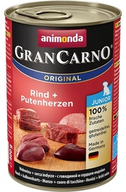 Mitrā barība (konservi) suņiem Animonda GranCarno, liellopa gaļa/tītara gaļa, 0.4 kg