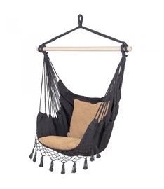 Dārza šūpoles, stiprināms Springos Brazilian Hammock 5903021930965, pelēka