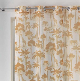 Päevakardin Douceur Imprime Top Manapany, kollane, 140 cm x 240 cm
