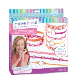 Käevõrude valmistamise komplekt Make It Real Macrame Friendship Bracelets 1318M