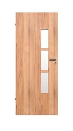 Полотно межкомнатной двери Domoletti Merida, левосторонняя, бельгийский дуб, 203.5 x 74.4 x 4 см