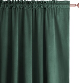 Dienas aizkari Room99 Charmy, tumši zaļa, 140 cm x 260 cm