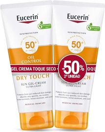 Комплект солнечнозащитных продуктов Eucerin Oil Control Dry Touch SPF50+, 100 мл