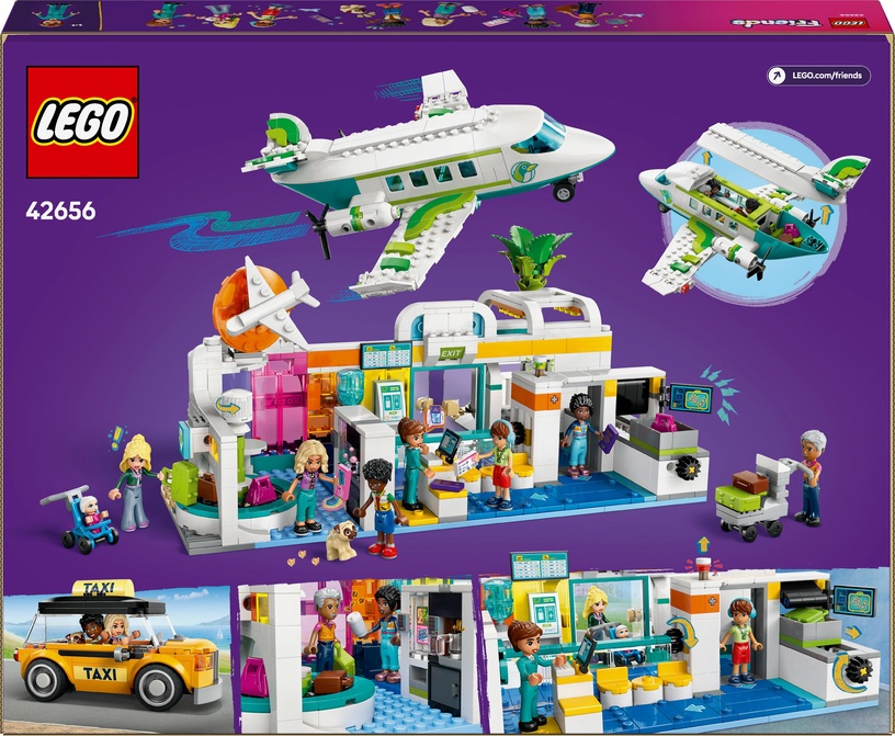 Konstruktor LEGO® Friends Heartlake’i linna lennujaam ja lennuk 42656, 958 tk