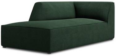 Dīvāns Micadoni Home Ruby Structured Fabric Chaise Longue, zaļa, kreisais, 181 x 93 cm x 69 cm