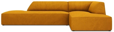 Stūra dīvāns Micadoni Home Ruby Modular 4 Seats, zelta, labais, 273 x 180 cm x 69 cm