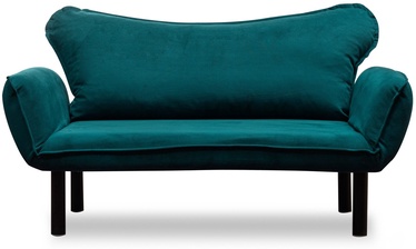 Divvietīgs dīvāns-gulta Hanah Home Chatto Petrol, tirkīza, 140 x 65 cm x 70 cm