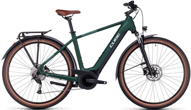 Elektrinis dviratis Cube Touring Hybrid One 500, L, 28", 250 W, 13.4 Ah, žalia/tamsiai žalia