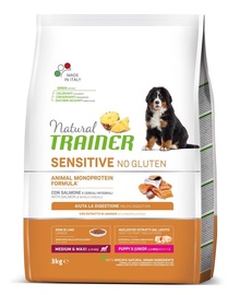 Сухой корм для собак Natural Trainer Sensitive No Gluten, лосось, 12 кг