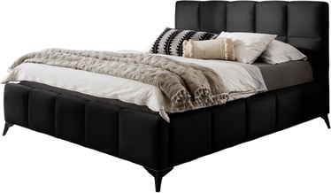 Кровать Mist Loco 10, 140 x 200 cm, черный, с решеткой