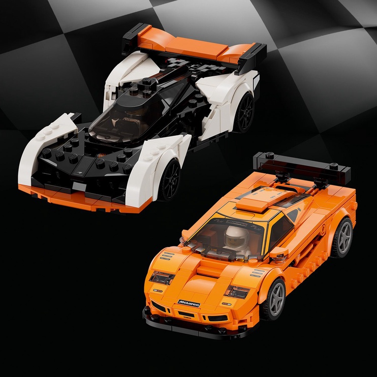 Konstruktors LEGO Speed Champions McLaren Solus GT un McLaren F1 LM 76918
